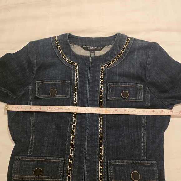 WHBM Stylist Denim Chain Jacket from White House Black Market - Picture 9 of 12